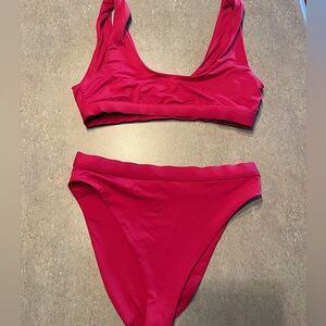 Dippin daisys high waist bikini in red